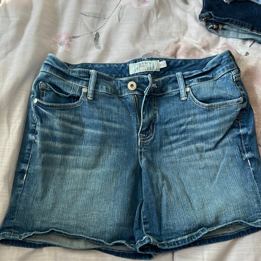 denim torrid shorts size 10